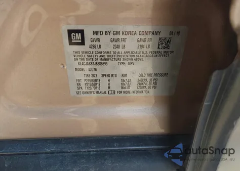 2018 Buick Encore Preferred из США, поврежденный, VIN KL4CJASB7JB685693